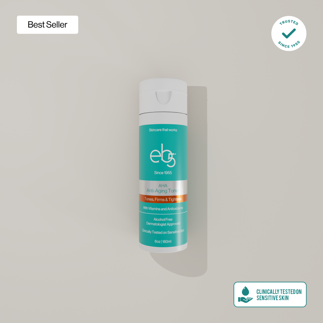 toner for men face - sage, vitamin E, and AHA ingredients